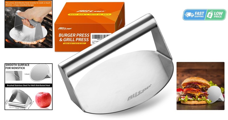 Effortless Cooking with 5.5 Inch Non-Stick Burger Press - Dishwasher Safe gallery