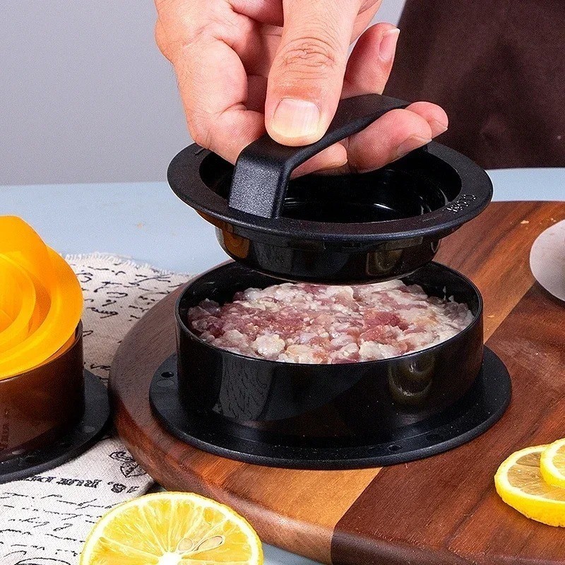 Non Stick 3 IN 1 Stuffed Burger Press Hamburger Patty Molds Maker Sliders BBQ US gallery