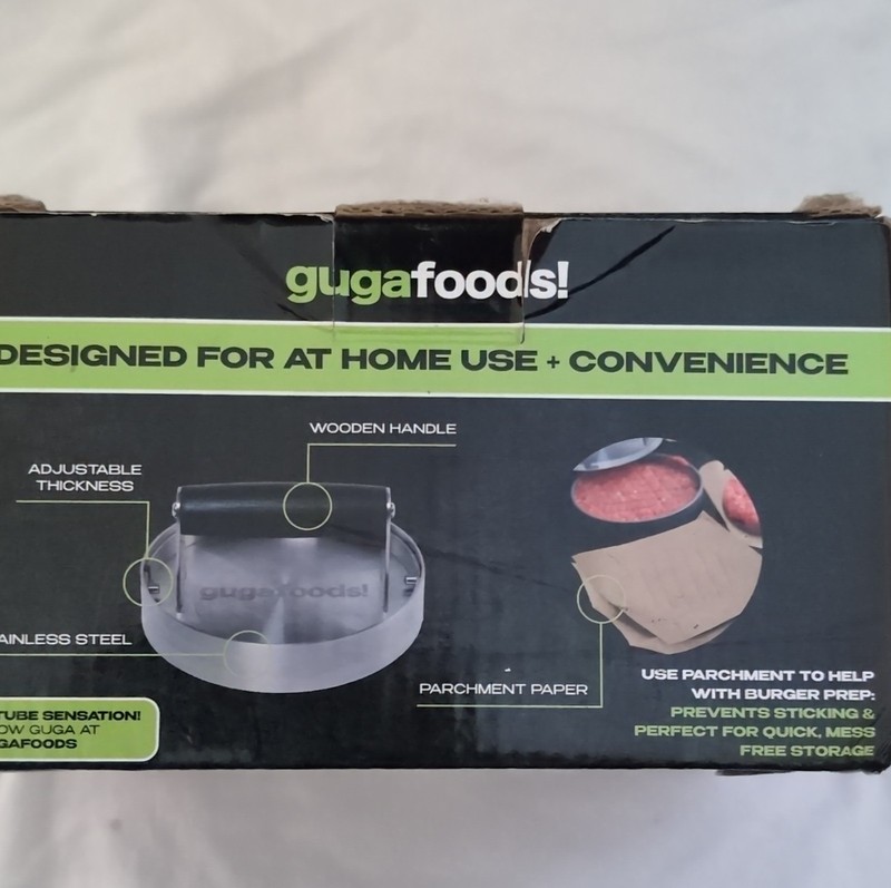 gugafoods Adjustable Metal Burger Press – Customizable, 3 Sizes gallery