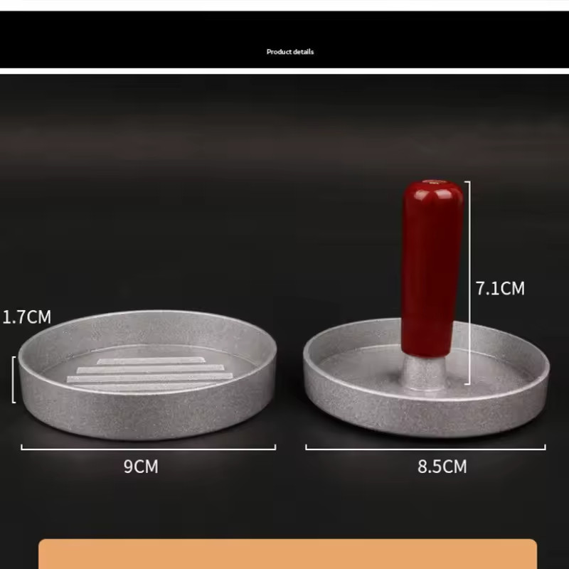 Hamburger Press Non-Stick Aluminum Patty Maker Meat Burger Mold Tool gallery