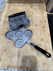 BIG CITY SLIDER STATION 5-PATTY BURGER PRESS NON-STICK MAKER PAN–NEW NWOT *