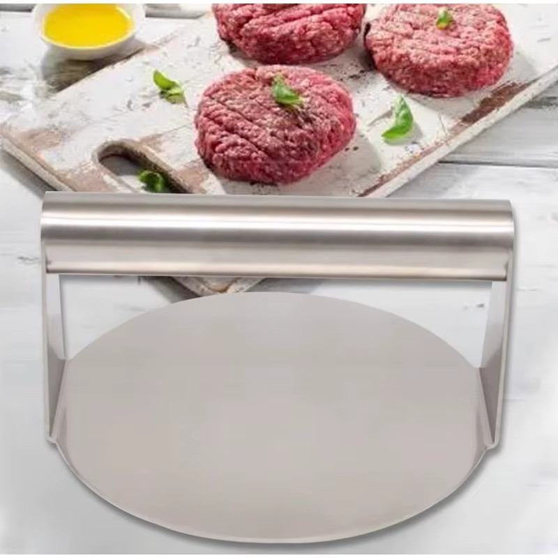 Stainless Steel Hamburger Patty Press Burger Maker Meat Pie Mold Kitchen Tool gallery
