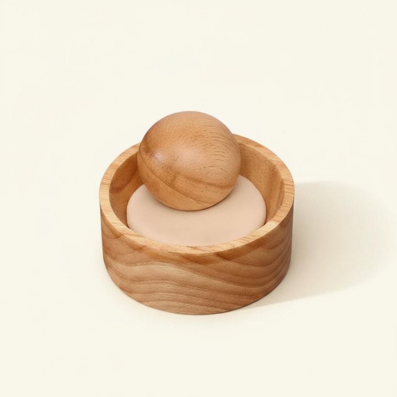 Wooden Dumpling Wrapper Press Quick Shaping Wooden Pastry Presser Polished gallery