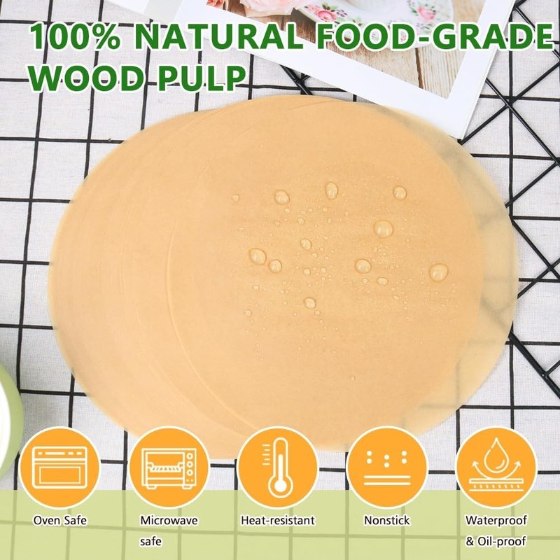 7 Inch Parchment Paper Rounds Set of 200 Hamburger Patty Paper/Burger Press gallery