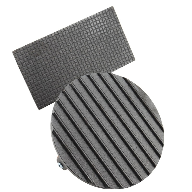 Cast Iron Grill Press 6.8" Round & 8" Rectangular - 2.2lbs Heavy Weight gallery