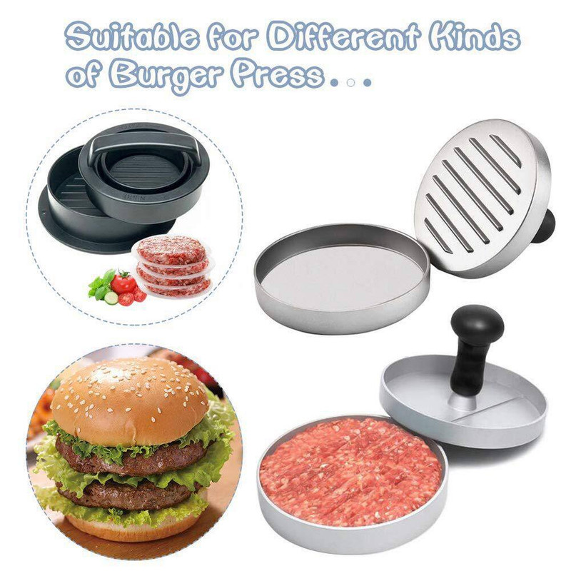 5.5 In. round Patty Paper Sheets with Non Stick for Burger Press, Patty Separati gallery
