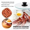Round Bacon Press & Splatter Shield - 8 Inch Tempered Glass for Perfectly Flat B gallery