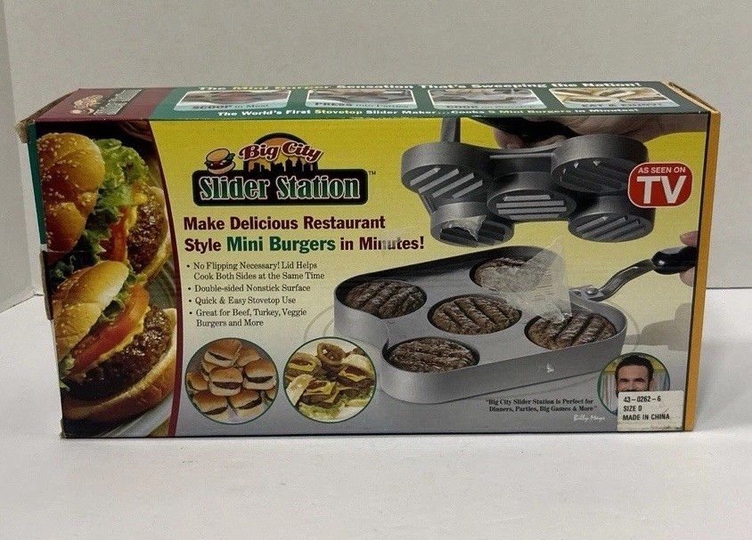As Seen On TV Big City Slider Station Mini Burger Maker Pan Hamburger gallery