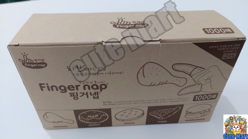 Finger Nap Sanitary Disposable Clear Glove Hamburger Donut Pizza Chicken 1000pcs gallery