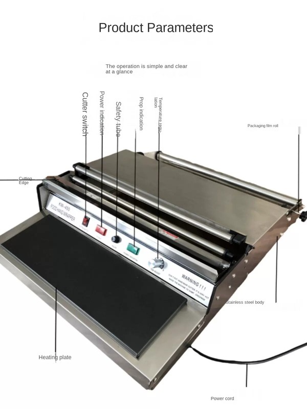 Cling Film Packaging Machine Stainless Steel Sealing Machine Laminating Machine gallery