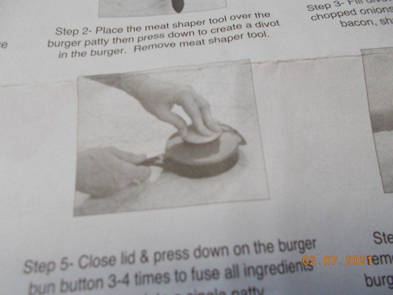 NIB Avon Fill N Grill Stuffed Burger Maker gallery
