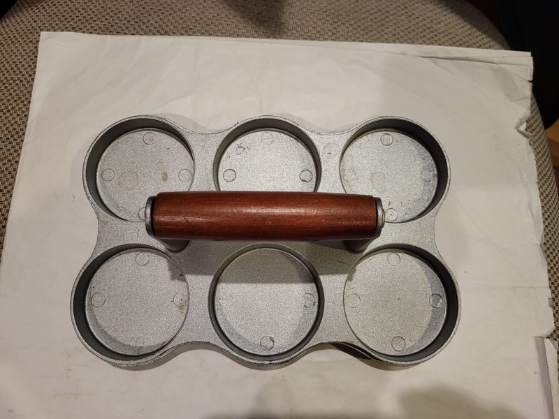 Norpro 6 Cavity Cast Aluminum 2 oz Mini Burger Press- Grilling Time! gallery