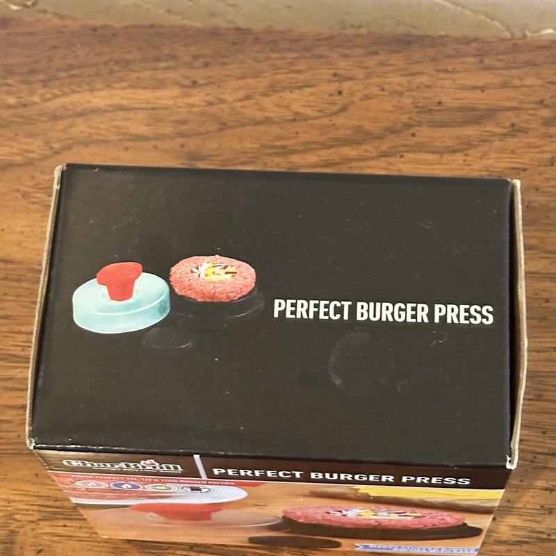 Char-Broil Perfect Burger Press- Makes Regular Burger Patties & Stuffed Patties gallery