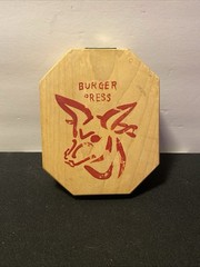 1960’s Vintage Hand Painted Wooden Hamburger Press Japan