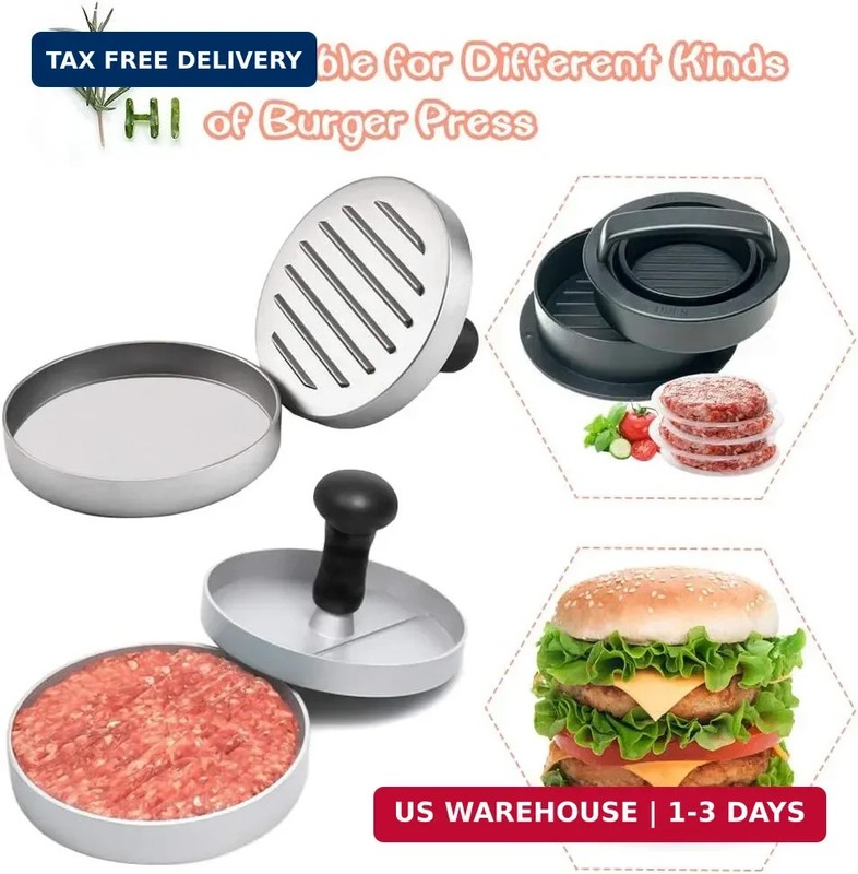 Burger Patty Paper Rounds for 4/4.5 Inch Burger Press, 200pcs 4.5inch Baking Par gallery