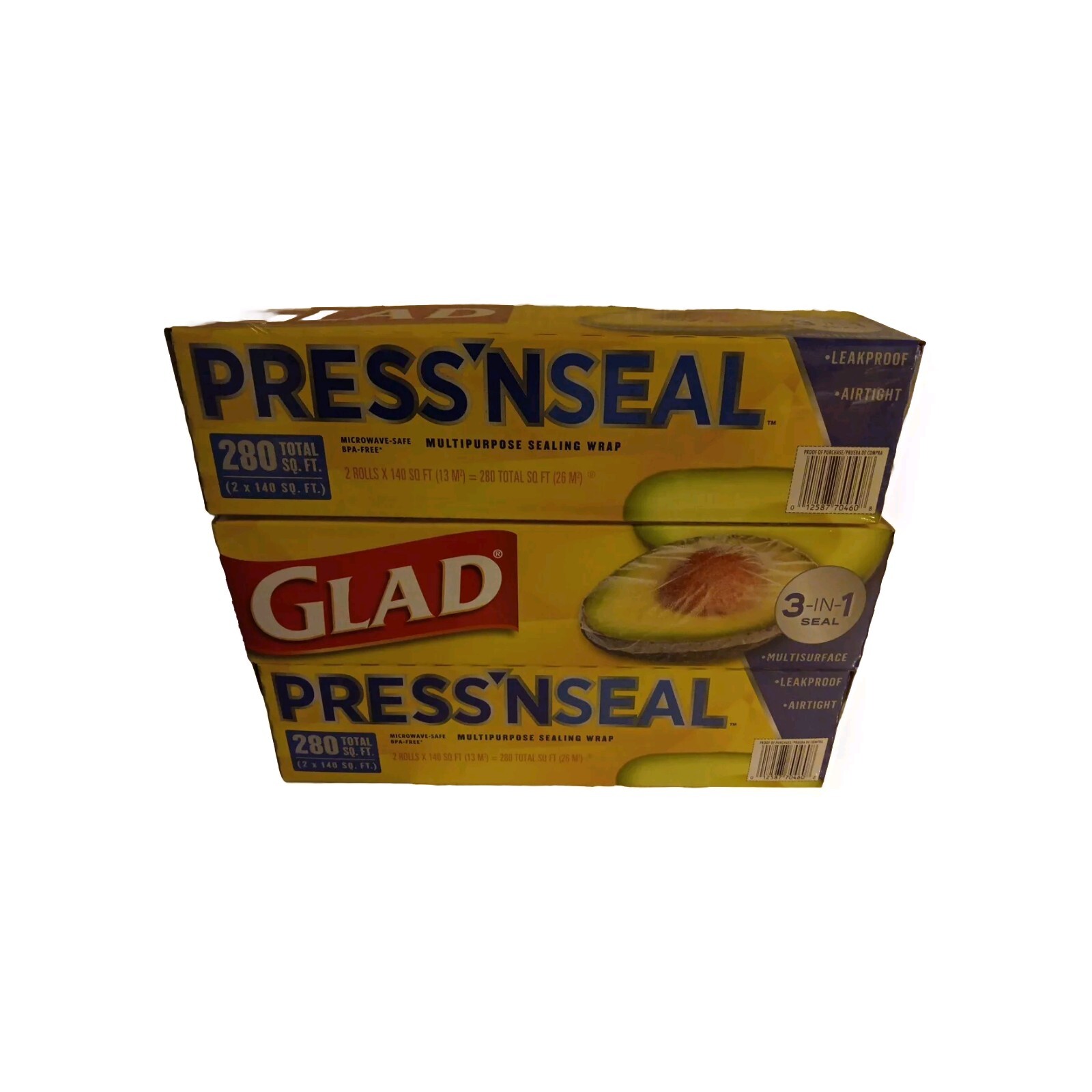 Glad Press'n Seal, 140 SQ. Foot, (Pack of 3) gallery