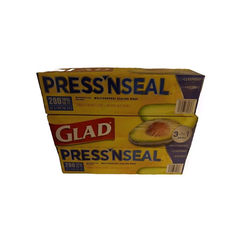 Glad Press'n Seal, 140 SQ. Foot, (Pack of 3) gallery