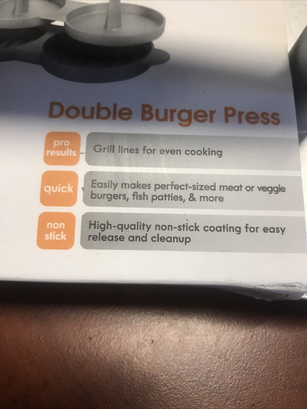 New Kenmore 71.15993 Double Burger Press Grilling. New Old Stock gallery