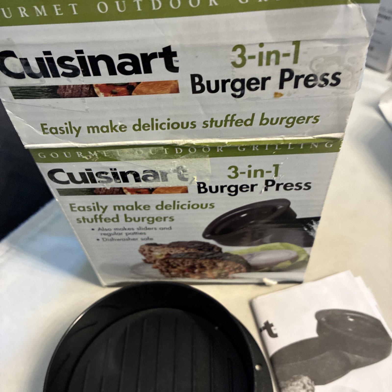 Cuisinart Hamburger Press Patty Maker, Stuffed Burger Press, 3 in 1 Non-Stick gallery