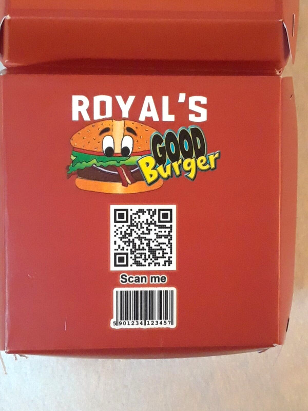 Good Burger Cardboard Hamburger Containers Novelty BBQ Party Bar Movie Night gallery