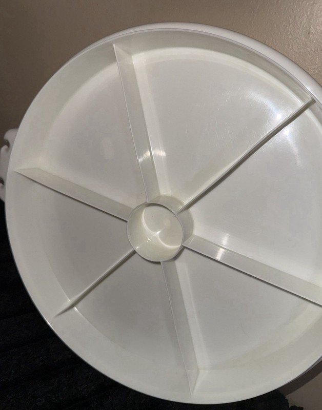 Tupperware White Plastic Large 7-Hole Burger Press Single Dishwasher Safe gallery