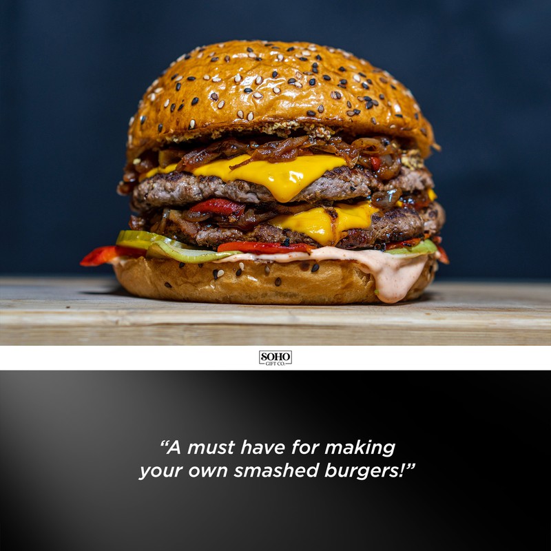 Grilling Gift for Dad Round BBQ Smash Burger Hamburger Press “Dad Grill Boss” gallery