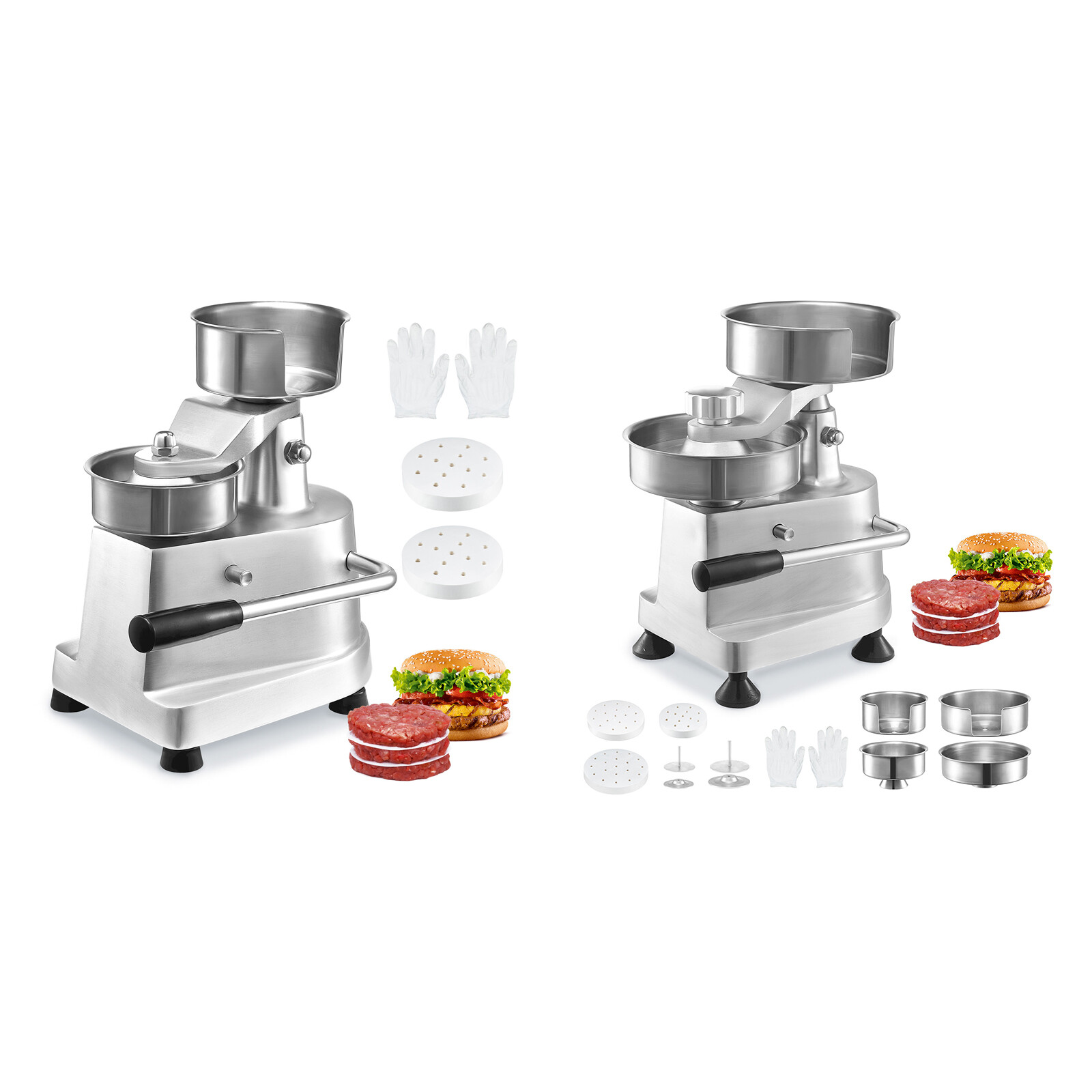 VEVOR 4/5/6" Commercial Burger Patty Maker Hamburger Meat Press Forming Machine gallery