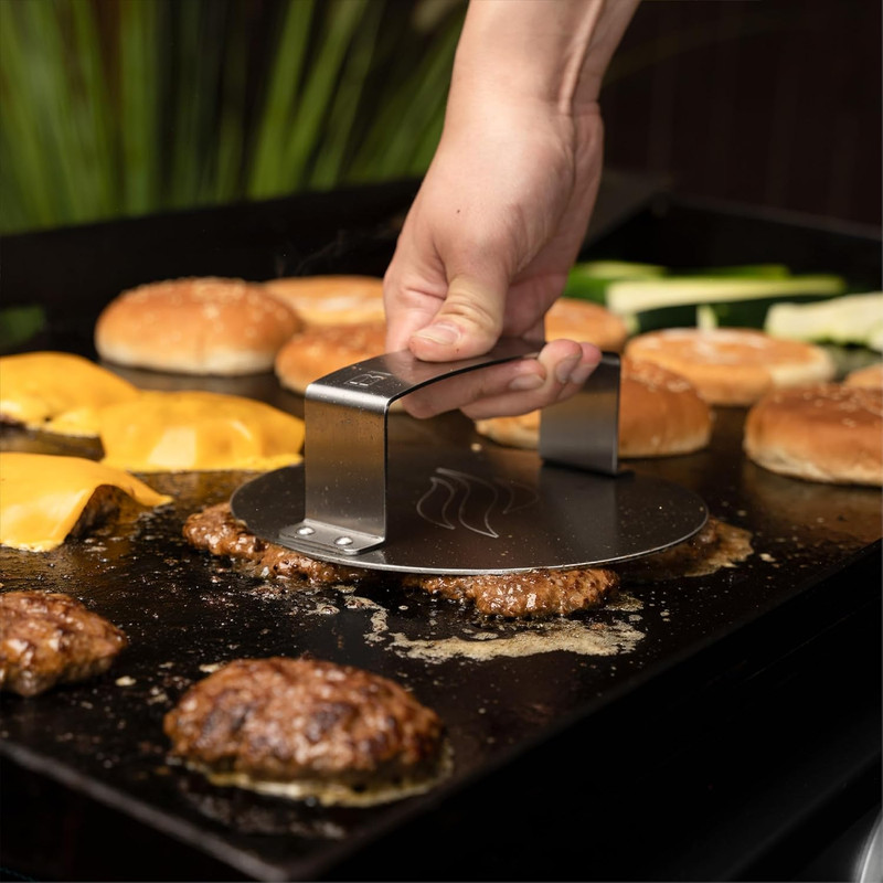 Blackstone Smash & Sear Press – Smash Burger Tool for Griddle, Grill, Hamburger, gallery