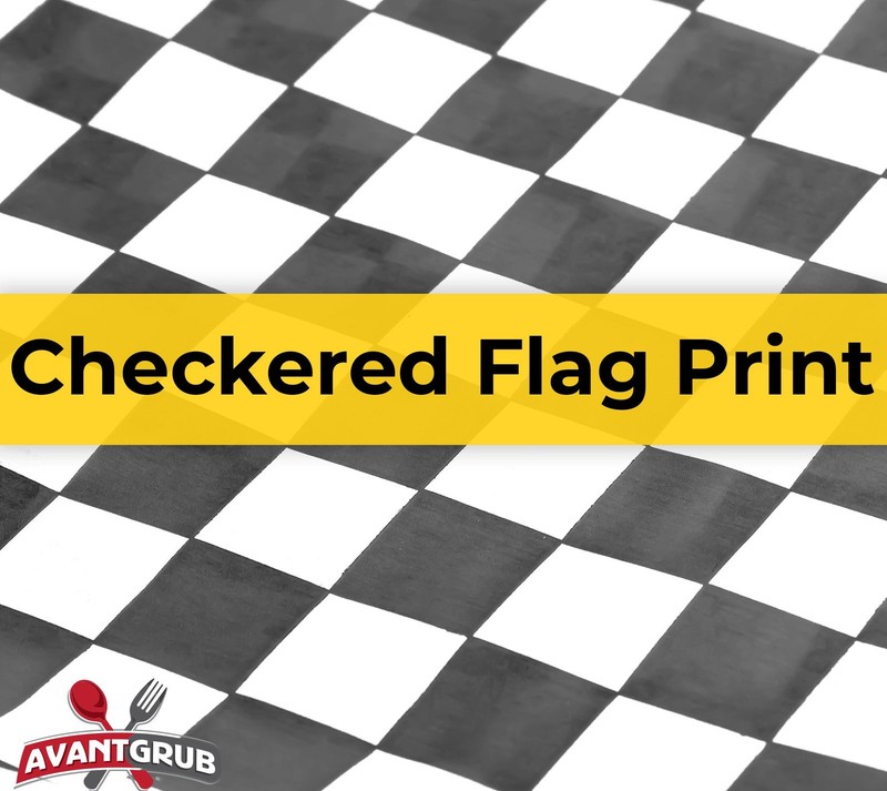 Extra Large, Grease Resistant Black Checkered Sandwich 15x15 Deli Wrap, gallery