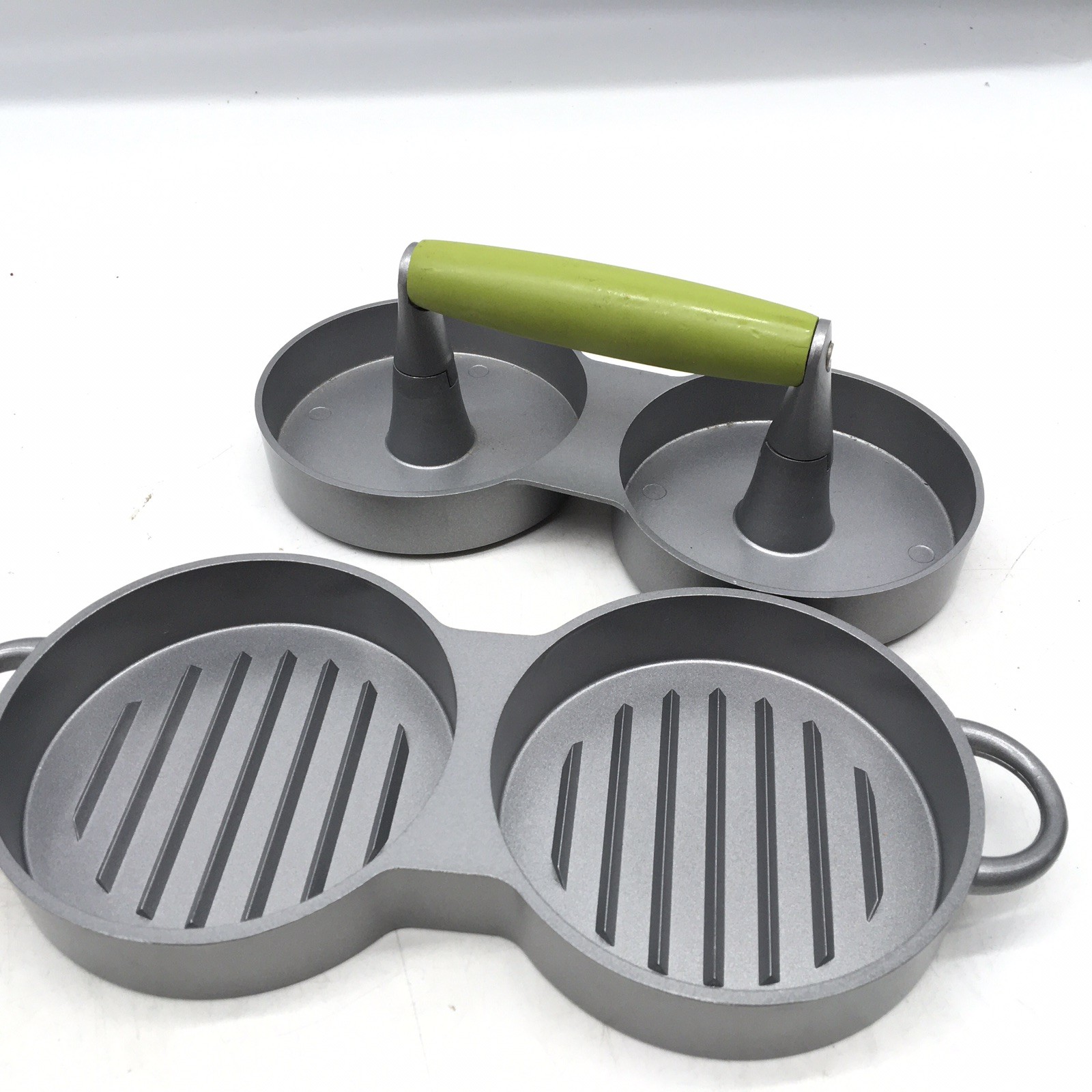 Crate And Barrel Double Burger Press - With Sticker Never Used! gallery