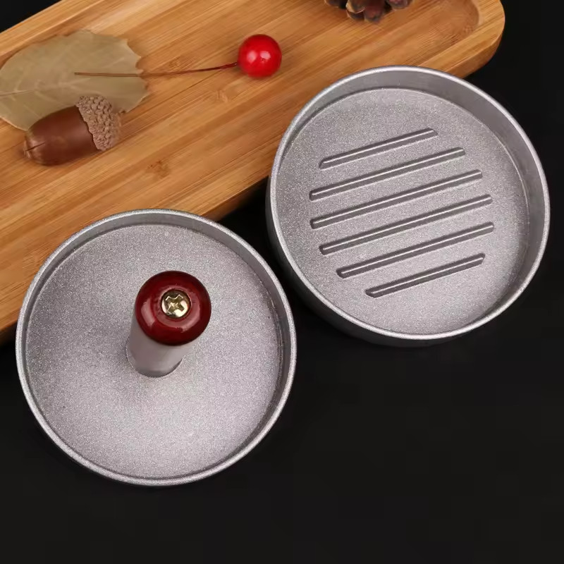 Hamburger Press Non-Stick Aluminum Patty Maker Meat Burger Mold Tool gallery