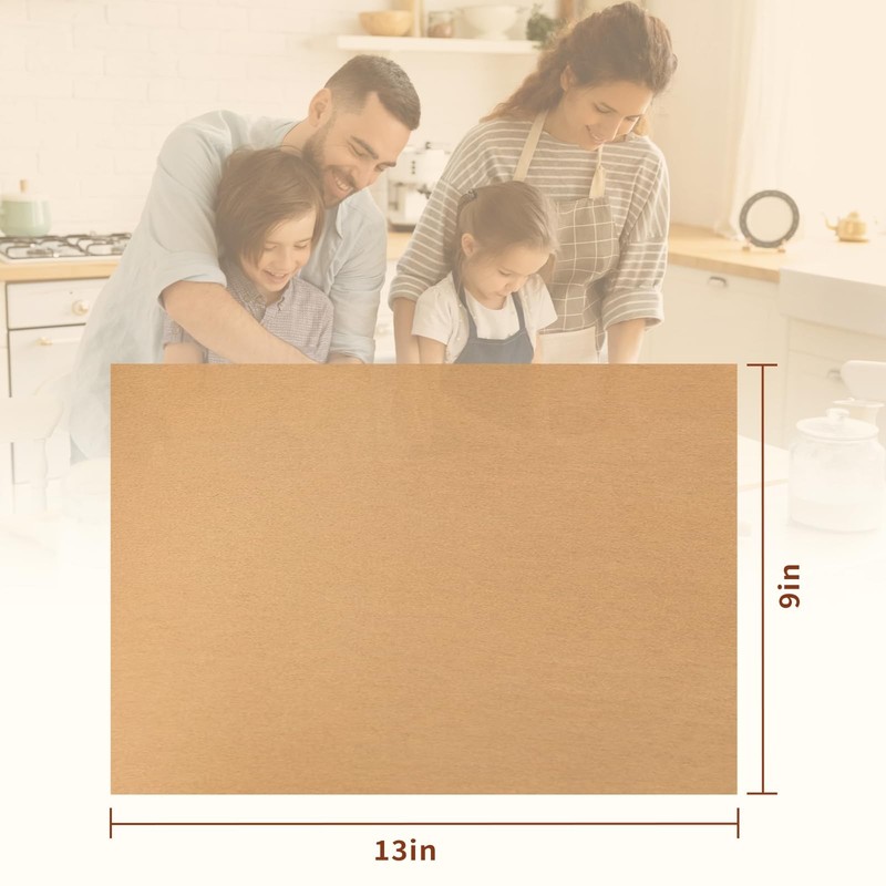 TROUSKAIG 100pcs 9x13 inch Unbleached Parchment Paper 9x13inch-100pcs, Brown gallery