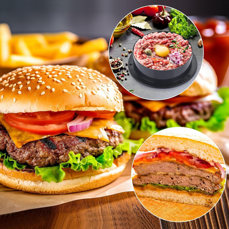 Hamburger Press Patty Maker, Hamburger Press, Burger Press, 3 in 1 Stuffed Burge gallery