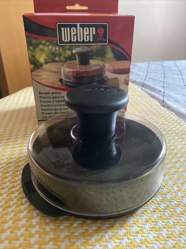 Weber Burger Press Patties BBQ Grill Accessory Grilling Cooking Tool Gadget New gallery