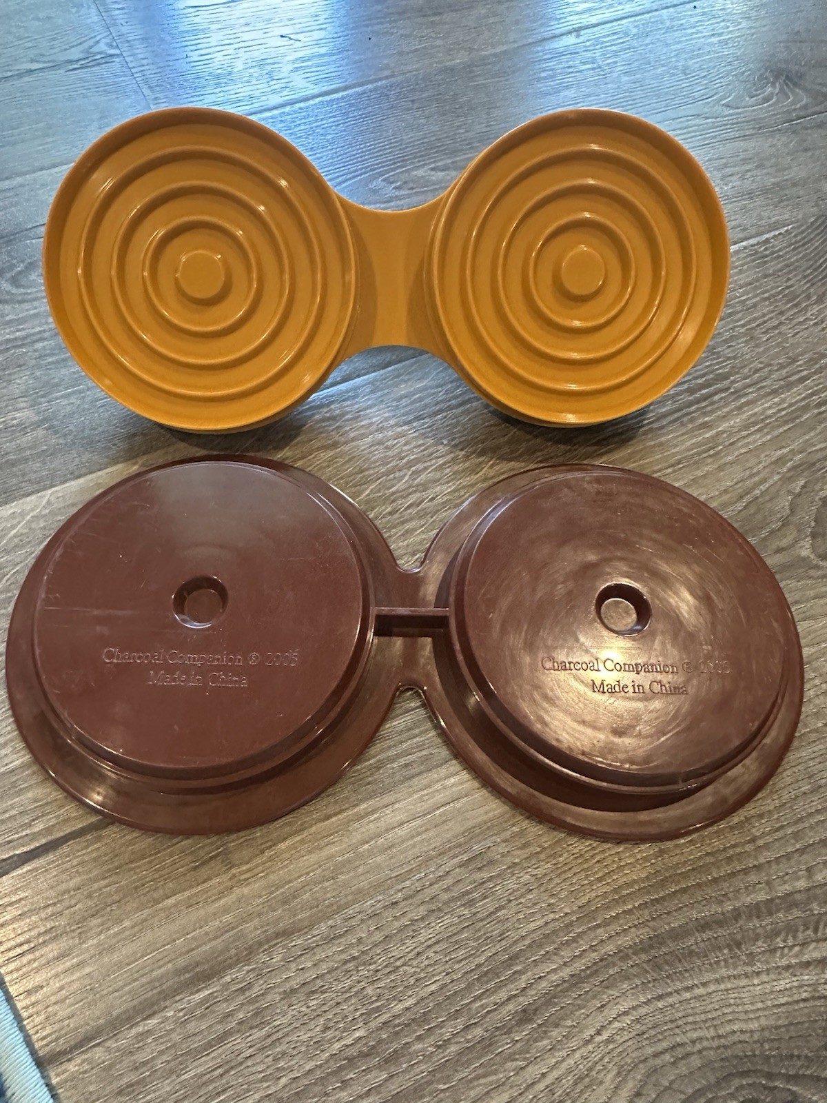 Charcoal Companion Double Hamburger Press Mold 2005 Burger 4.5 Circular Patties gallery