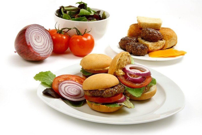 One Size White Hamburger Press | Durable Patty Maker for Uniform & Juicy Burgers gallery