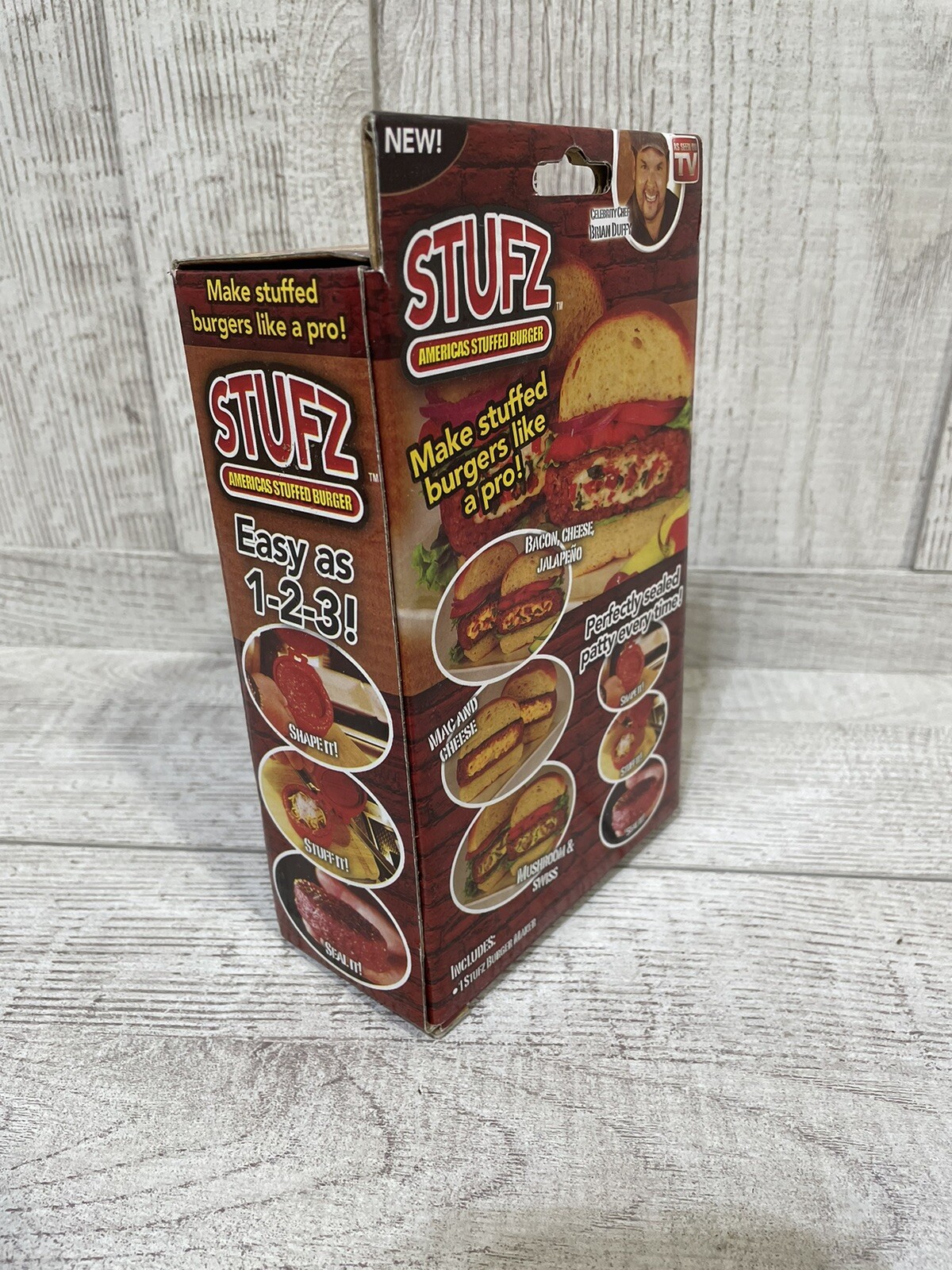 Stufz Stuffed Burger Press Hamburger Patty Maker Juicy BBQ Grill As Seen On TV gallery