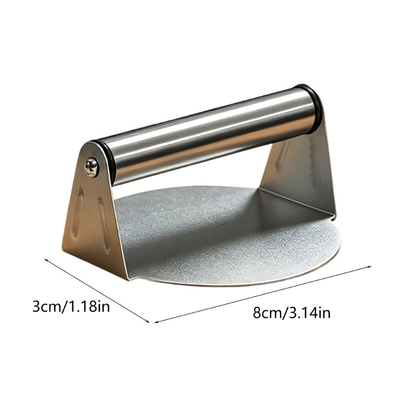 Burger Smasher Smash Burger Press with Smooth Plate Easy Grip Metal Handle gallery