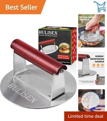 6.2 Stainless Steel Burger Smasher Flat Top Grill Skillet Cast Iron Accessories