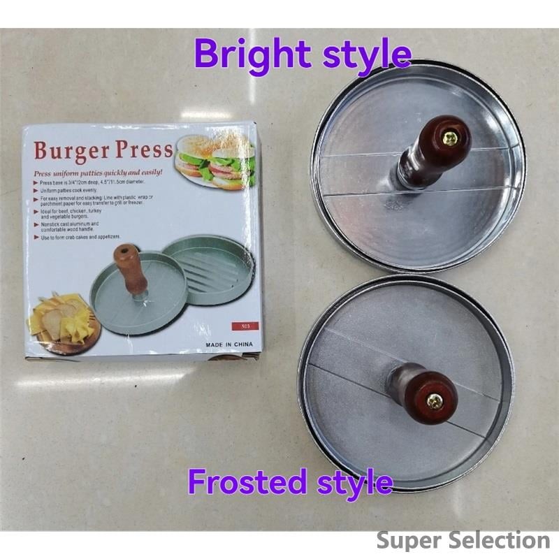 Non-Stick Aluminum Burger Press For 1/3 & 1/4 Lb Patties, With 50 Wax Papers gallery