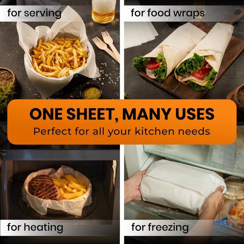 120 Pcs 16x24 Inch Parchment Paper Sheets by 16" x 24" - 120 Pack, White gallery