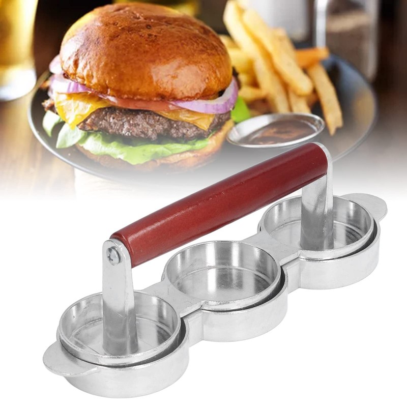 Portable Hamburger Press Patty Mould Mini Burger Press Maker for Small Kitche... gallery