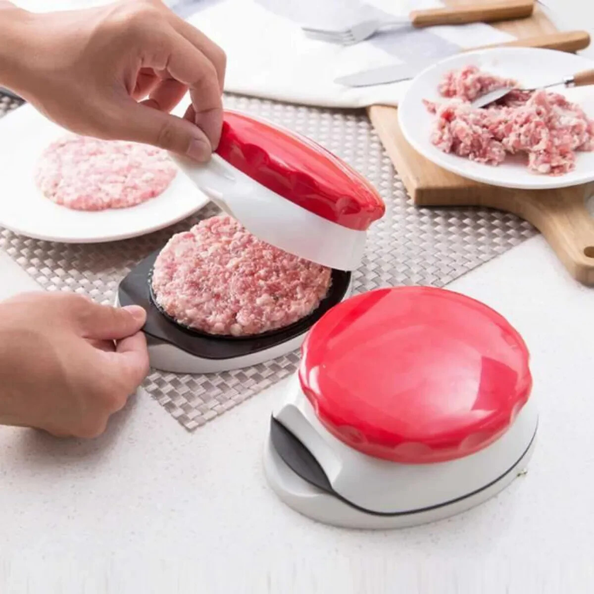 Plastic Round Mold Meat Burger Press gallery