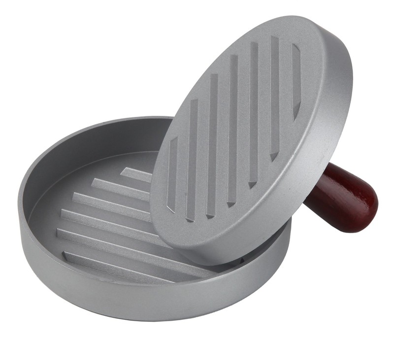 Aluminum Burger Press Patty Maker, Wooden Handle plus 1,000 Non Stick WAX Papers gallery