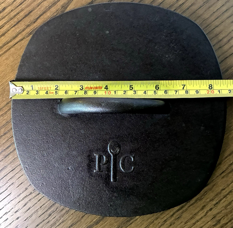 Pampered Chef Cast Iron Grill Griddle Burger Press Round 8" 8.5" Item# 2875 gallery