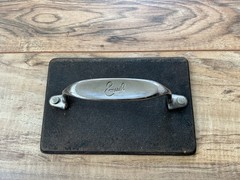Nice Emeril Cast Iron Burger Panini Sandwich Grill Press 4.5″x6.5″