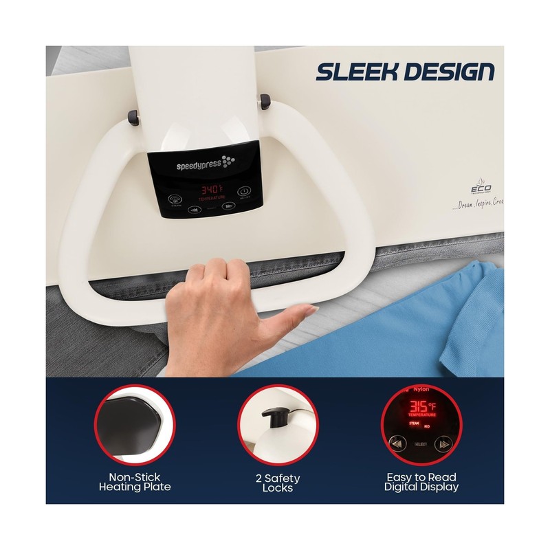 SpeedyPress 80HD Digital Steam Press - 32' XL Heavy-Duty Fabric Press Machine... gallery