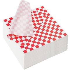 ZORRITA 500 Sheets Red and White Checkered Deli 12 x 12 inch, Red/White