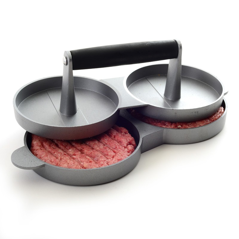 Norpro Nonstick Cast Aluminum Double Hamburger Press gallery