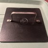 Pampered Chef Cast Iron Grill Press 8.5” Square For Meat, Bacon, Burgers EUC gallery